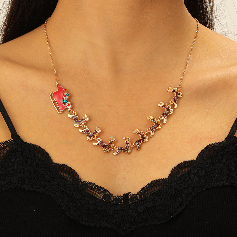 สร้อยคอคริสต์มาสน่ารักพร้อมจี้แฟชั่นจาก Niche Elk