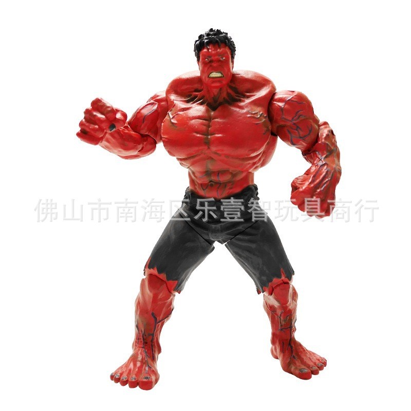 ขายร้อนพร้อมสต็อก Avengers 33 ซม. Joint Action Figure Hulk Red Hulk รูปของเล่น