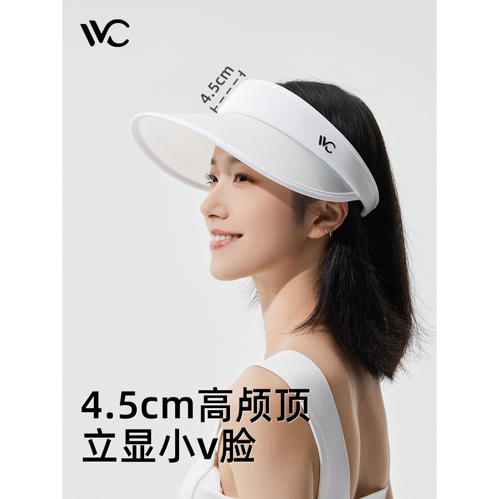 VVC หมวกกันแดดผู้หญิงปีกกว้าง แบบเปิดกระหม่อม UPF50+ ปกป้องทั้งใบหน้า สำหรับฤดูร้อน ราคา ถูกที่สุด ดีลบีเคเค แกลเลอรีภาพที่ 2