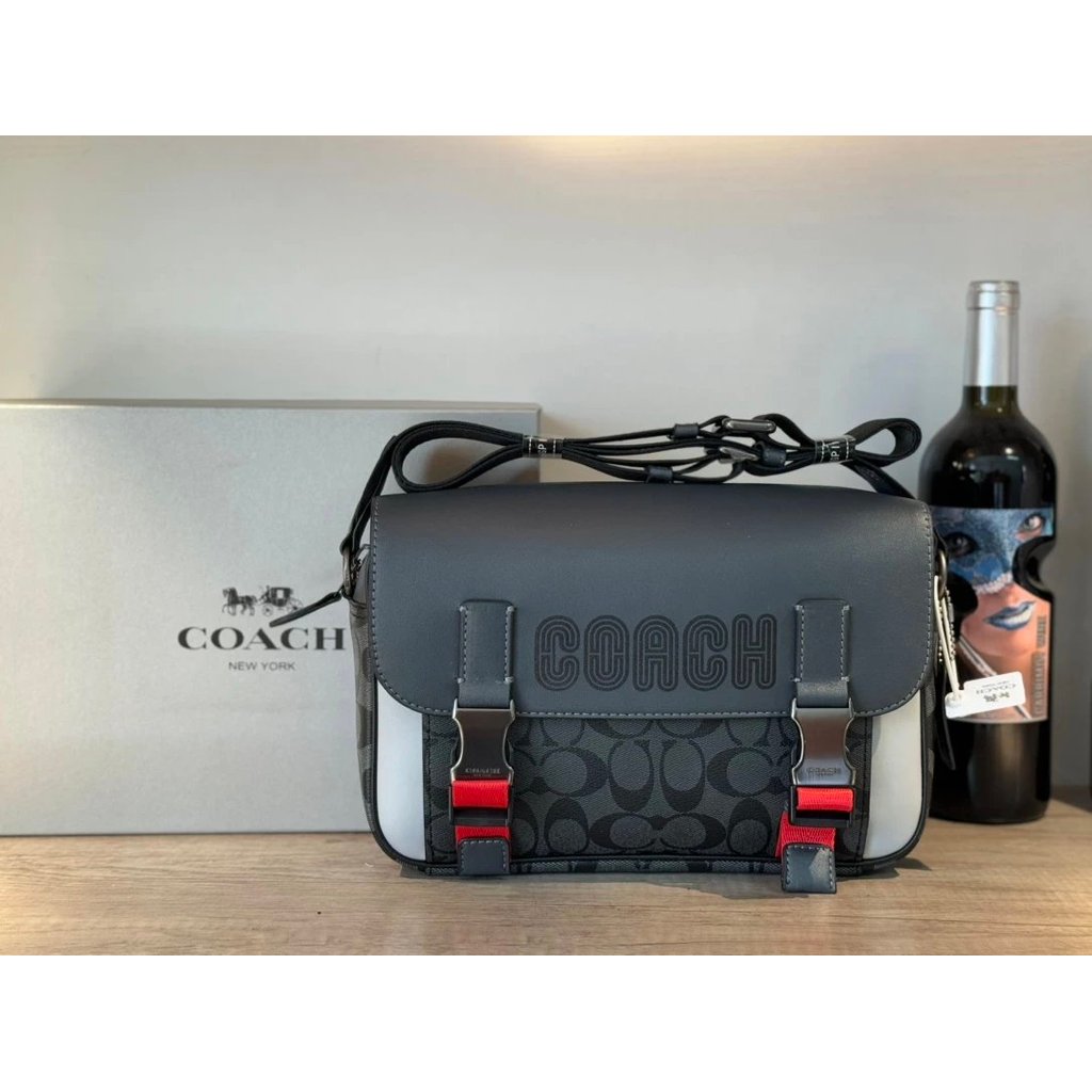 Coach COACH Ready Stock Coach COACH Ready Stock Style Man King Van Coach Graham Vertical Stripe Shou