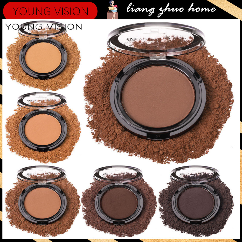 YOUNG VISION Dark Skin Bronzer Contour Palette Matte Brown Nose Shadow Cheek Profile Powder Natural Face แก้ไขคอนซีลเลอร์ Nude แต่งหน้าการตั้งค่า