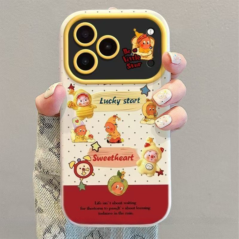 สําหรับ IPhone 17 Air 16 15 14 13 12 11 Pro Max X XR XS Max 7 8 Plus น่ารัก Lucky English Star 17 ใหม่หน้าต่างขนาดใหญ่ตุ๊กตาเชือกแขวนเคสโทรศัพท์ปกอ่อน ราคา ถูกที่สุด ดีลบีเคเค แกลเลอรีภาพที่ 2