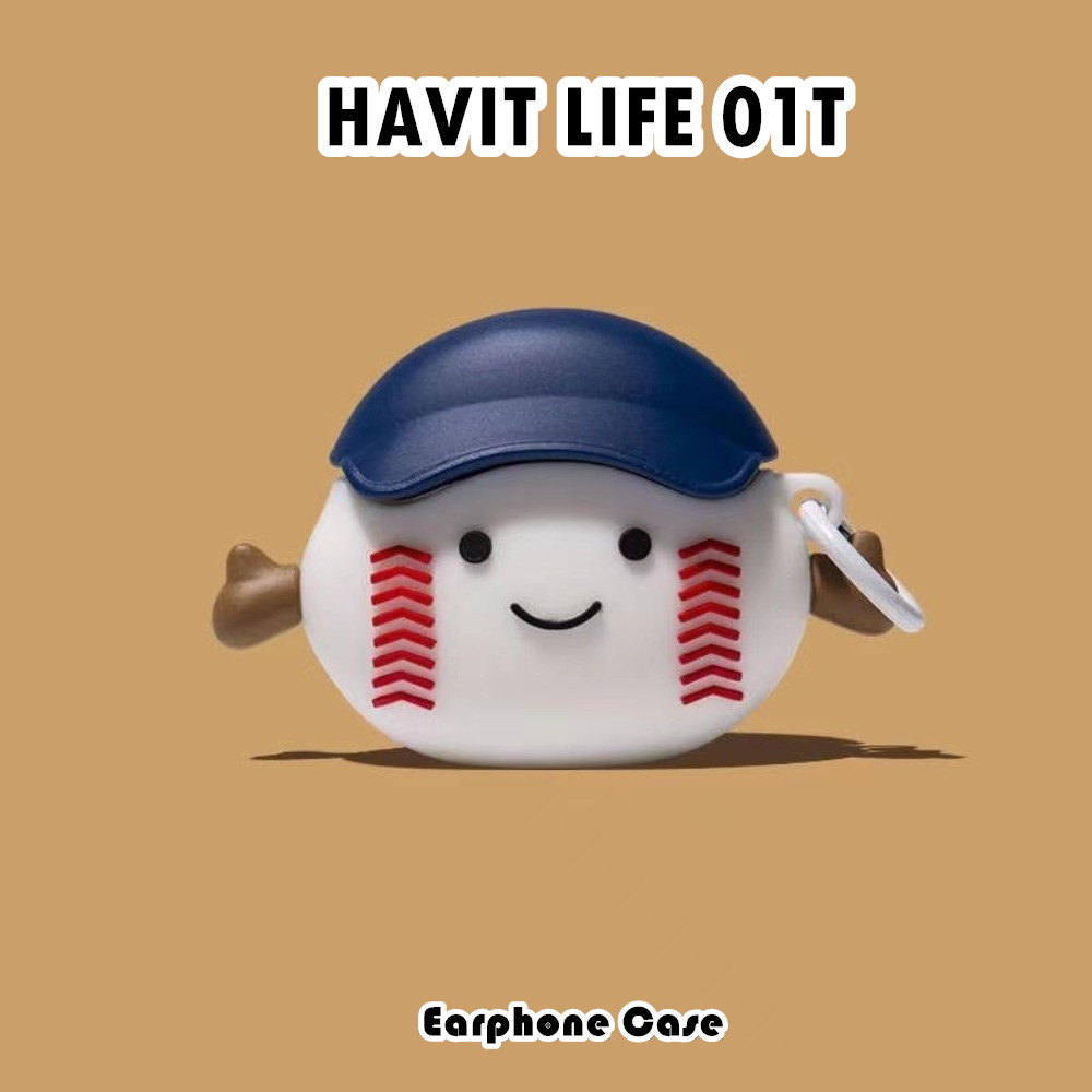 สวยงามสําหรับ HAVIT LIFE 01T Case Casing Soft Silicone Headphone Case Cute Cartoon NO.3