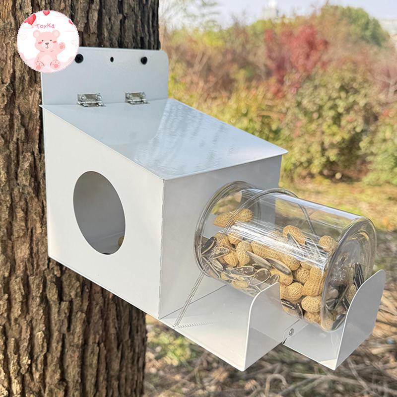 [Whbadguy] Squirrel Feeder Feeding Station อเนกประสงค์ Weatherproof Iron Squirrel House