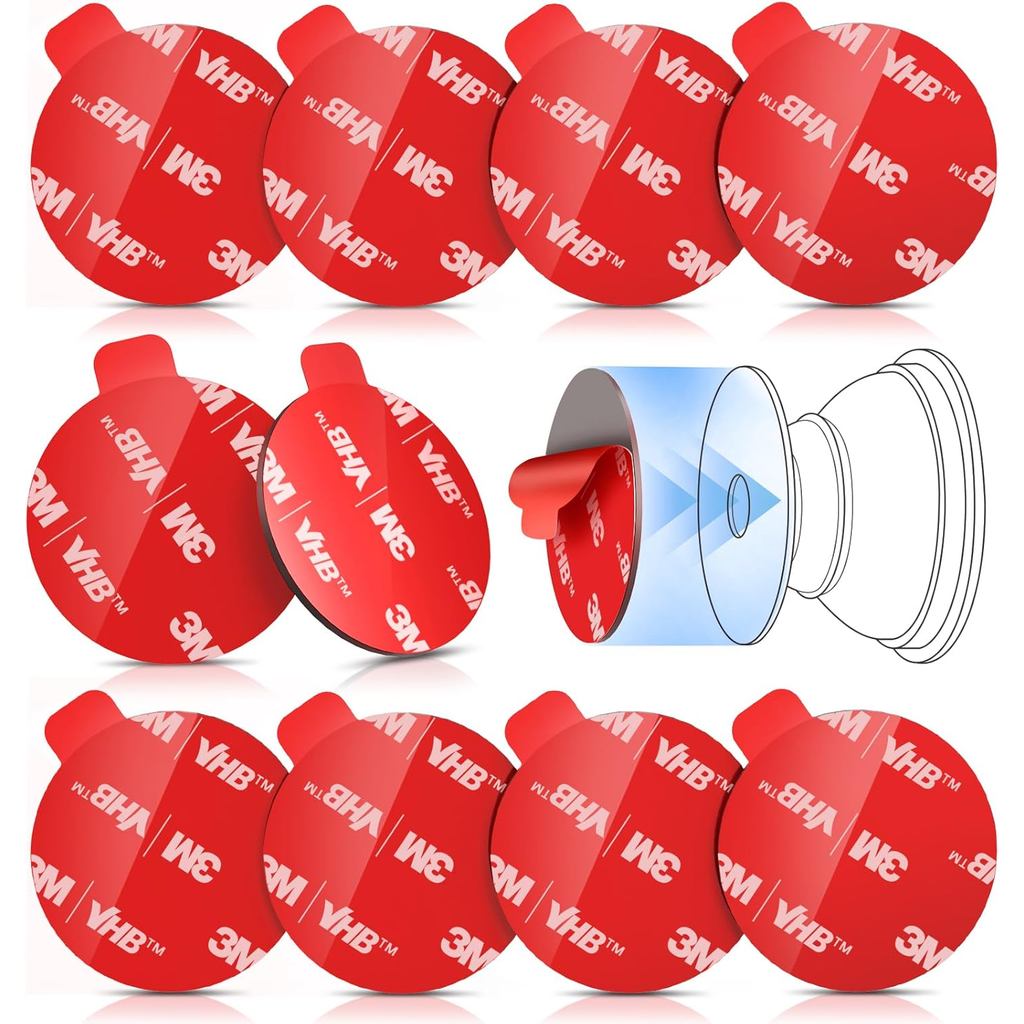 10 ชิ้น 3M Sticky Pads สําหรับ Pops ฐานซ็อกเก็ต: 1.38 "รอบ Strong กาวเปลี่ยนเทปสองด้านสําหรับ iPhone