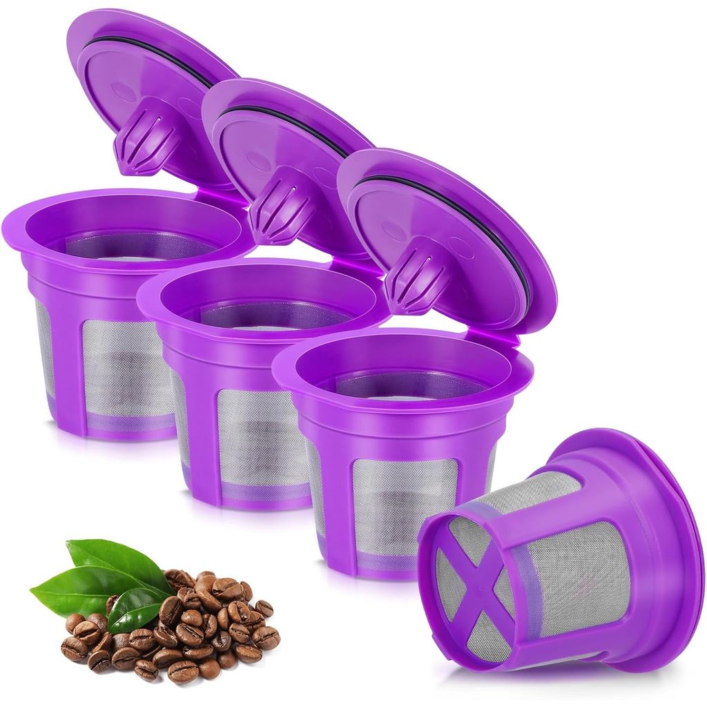 [SNYEDOU] ตัวกรองกาแฟแบบใช้ซ้ําได้สําหรับ Keurig (BPA Free) Reusable K Filters Cups K Cups สําหรับ K