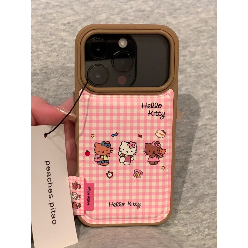 สไตล์หนัง Anti-drop กรณีการ์ตูนแฟชั่นน่ารักเคสโทรศัพท์สําหรับ IPhone 15 14 17 17 Pro Max 14pro 16pro 15pro 17pro ฝาครอบป้องกัน