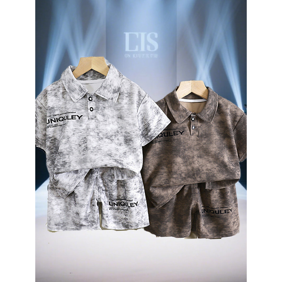 ชุดเสื้อโปโลเด็ก   เด็กชาย 2-14 D7941