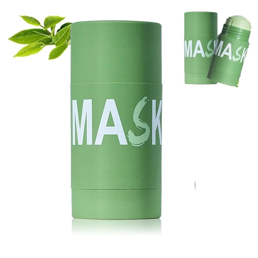 Grevea Green Tea Deep Cleanse, Green Teas Face Mask Stick for Face, Purifying Face Mask Stick With G
