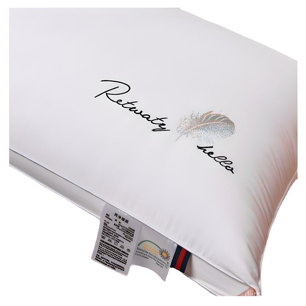 หมอนคอตตอนนุ่มสำหรับผู้ชายและผู้หญิง รองรับคอมีความทนทาน สบายในการนอนทั้งในบ้านและท่องเที่ยว CI4A