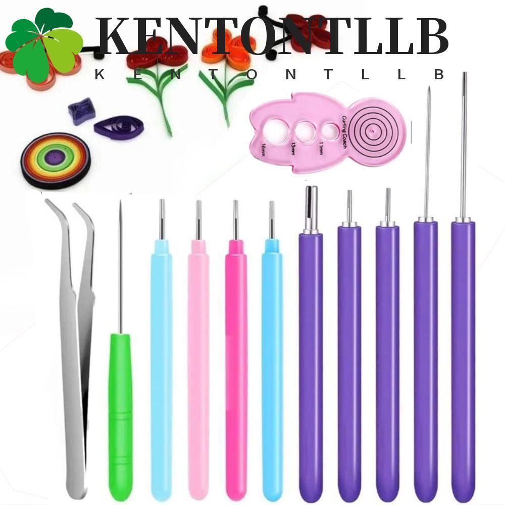 KENTONTLLB 12PCS Quilling Needle Kit, Quilling Slotted Pen Multi Size Paper Quilling Tools, Paper St