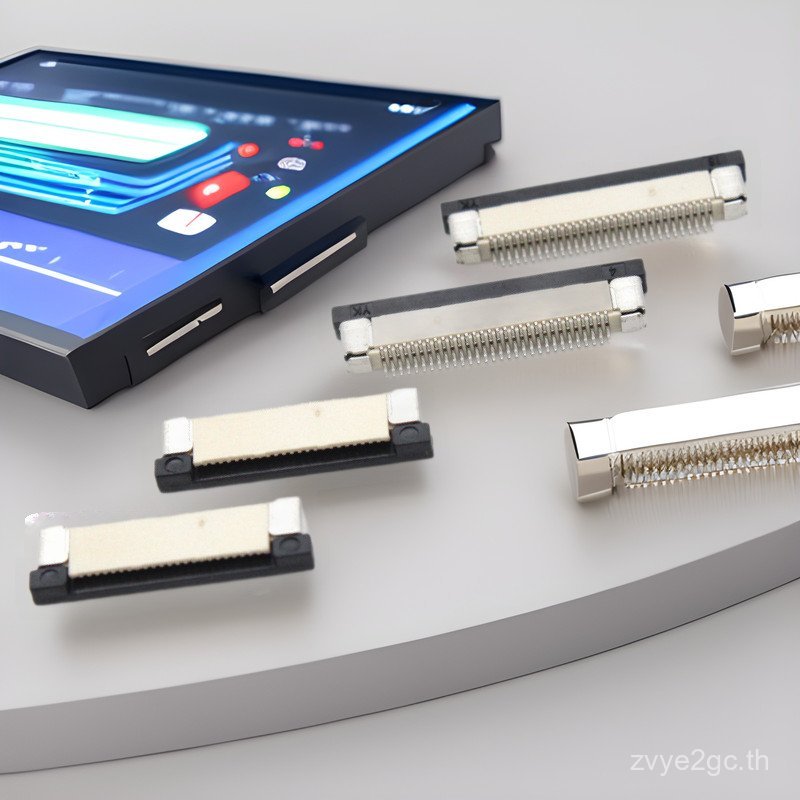 Fpc0.5mm Connector ลิ้นชักประเภท Lower 4P ถึง 30P แนวนอนสติกเกอร์ล็อค Connector ffc แถวซ็อกเก็ตปลั๊ก