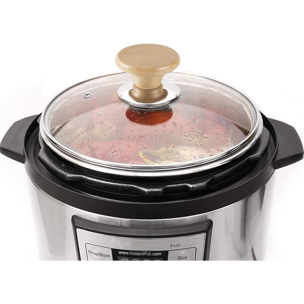 Tempered Glass Lid & Silicone Cover for Instant Pot 6 Quart - Set of 4 Accessories