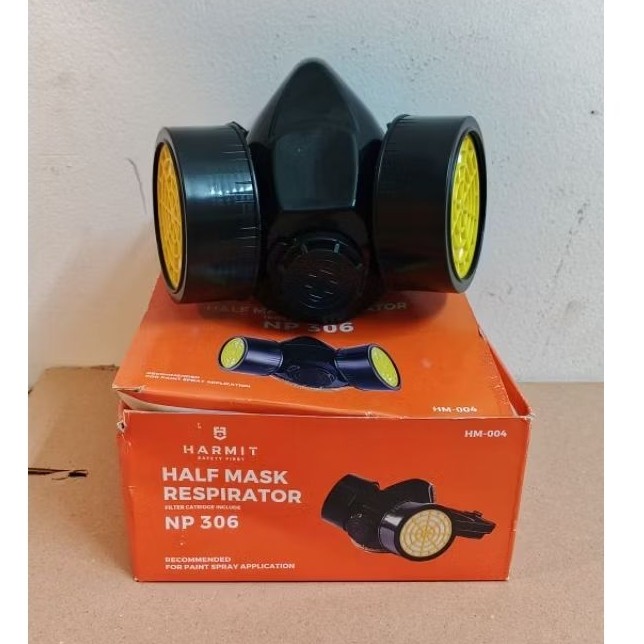 AIGEN HARMIT Firefinger MASK 2 Respirator NP-306 HALF MASK NP-306 นักผจญเพลิง 2 ตัวกรอง