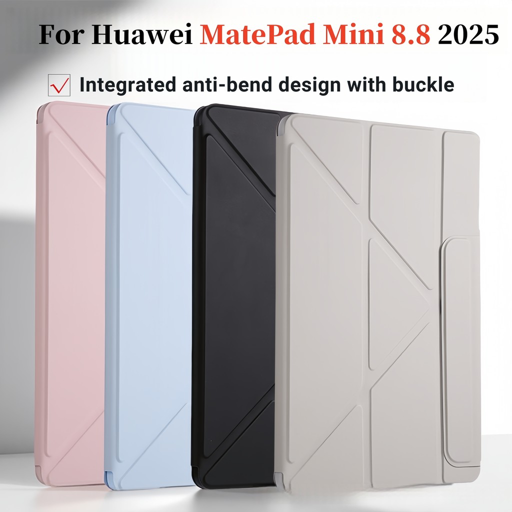 สําหรับ Huawei MatePad mini 8.8 นิ้ว 2025 MLR-AL10 Y-Folding Stand Slim หนังป้องกันกรณี HUAWEI mini 8.8 คุณภาพสูง PU หนังฝาครอบ