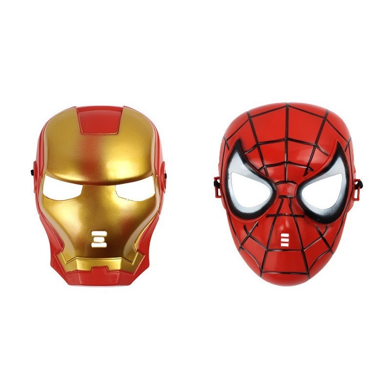 Topeng Ironman Spiderman หน้ากากเครื่องแต่งกายสําหรับเด็กผู้ใหญ่คอสเพลย์ Superhero Topeng Ironman