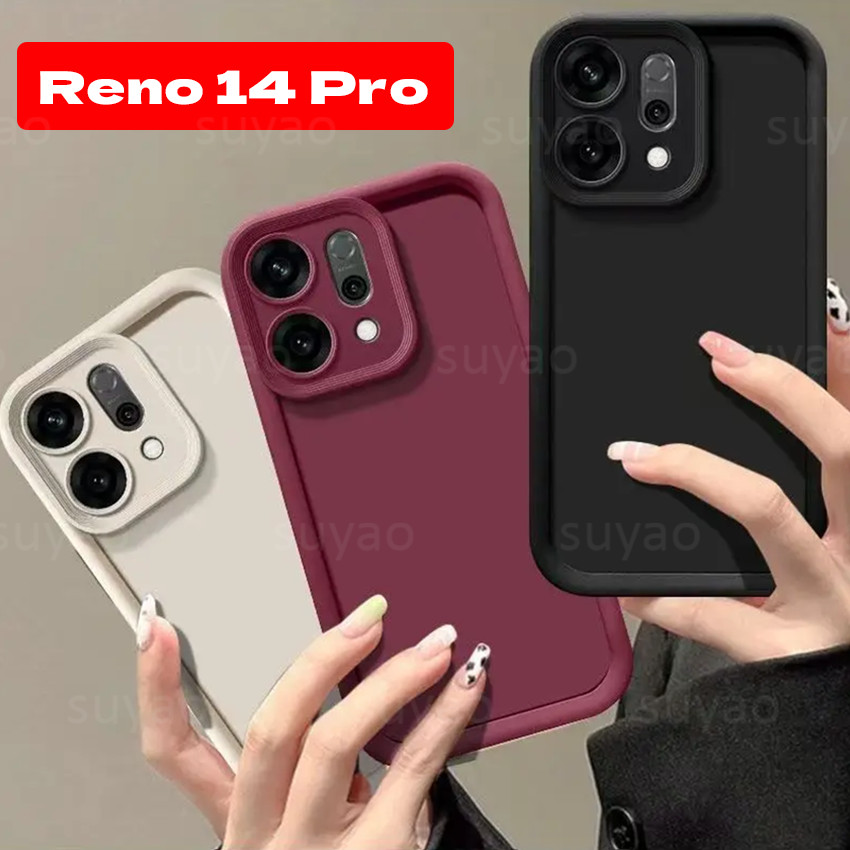 สําหรับOppo Reno 15 15F 14 Pro Max 14Pro 14F 13 12 11 12F 2025 ซิลิโคนเหลวเคสโทรศัพท์หรูหราปลอกReno15Pro Reno14Pro Reno14 Reno14Fกันกระแทกป้องกันปกหลัง