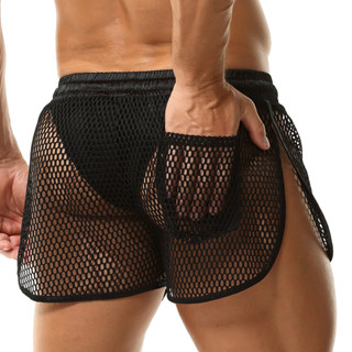 ชุดชั้นในชายแบบซีทรู กางเกงชั้นในโปร่งใส มีตาข่ายด้านข้าง ใส…