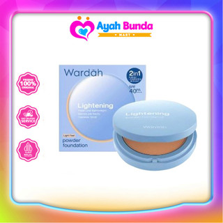 Wardah Lightening Powder Foundation Light Feel 12 g - Bedak Padat | Ayah Bunda Mart