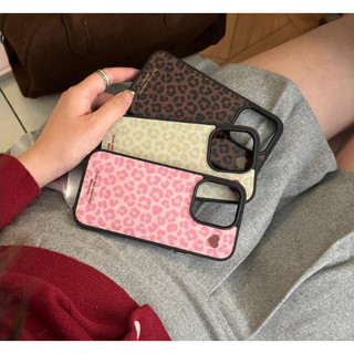 Huiwanju Epoxy พิมพ์เสือดาวน่ารักสําหรับ iPhone17promax เคสโทรศัพท์มือถือ 16pro/15pro/14pro/14/13/12/11/15plus
