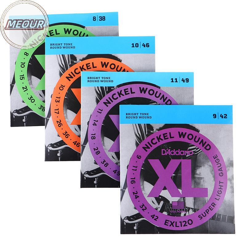 Meour EXL110 EXL115 EXL120 EXL130 XL นิกเกิลรอบแผลสายกีตาร์ไฟฟ้า VN