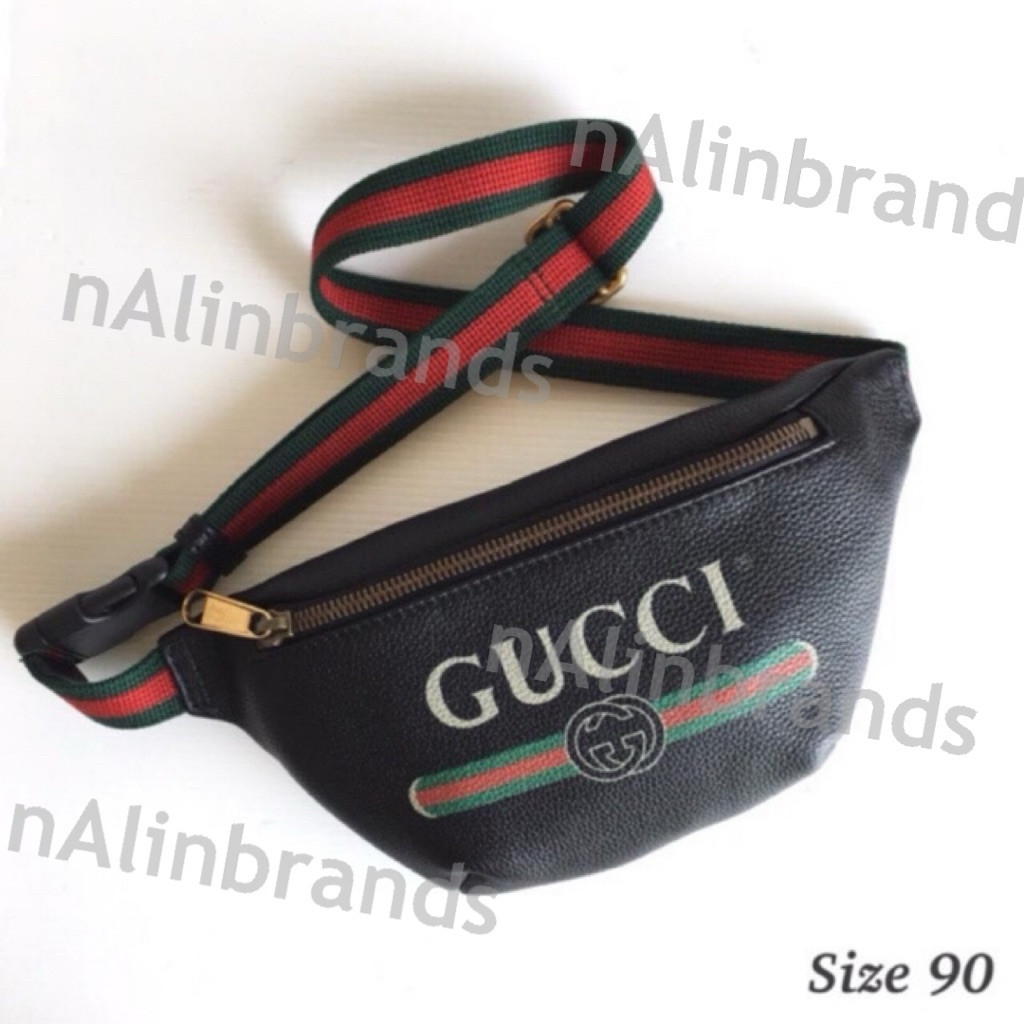 พร้อมส่ง ถูกที่สุด NewGucci Print Small Belt Bag