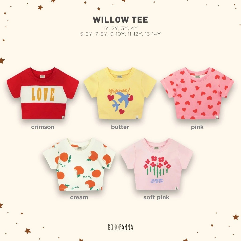 Bohopanna Girls Willow Tee & Thea Pants Set - ชุดเด็กล่าสุด
