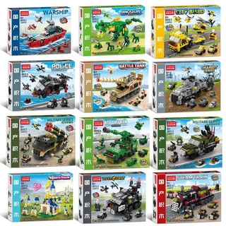 [พร้อมส่ง] บล็อคตัวต่อ DIY 6 แบบใน 1 กล่อง สามารถเลือกประกอบได้ตามต้องการ เสริมพัฒนาการ และจินตนาการ