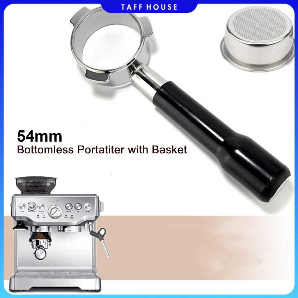 One Two Cups Bottomless Naked Portafilter Stainless Breville 54mm - FR4