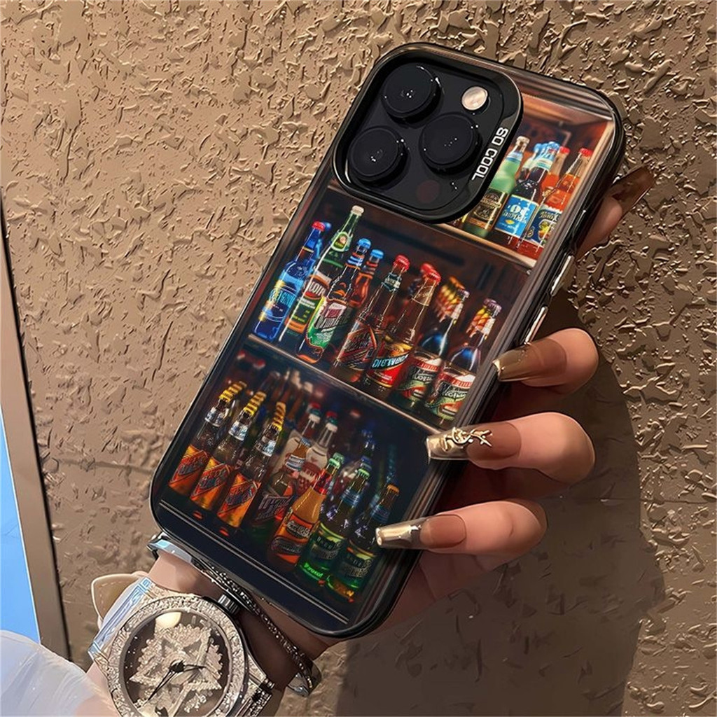 เคสไอโฟน สำหรับ IPhone XR Max 13 12 14 11 17 Air 16 15 Pro Max 7 8 Plus เคส IPhone Beverage Machine 