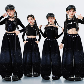 ชุดโคฟเวอร์ เด็กผู้หญิง ชุดเต้นแจ๊ส hip hop เด็ก ชุด cover d…