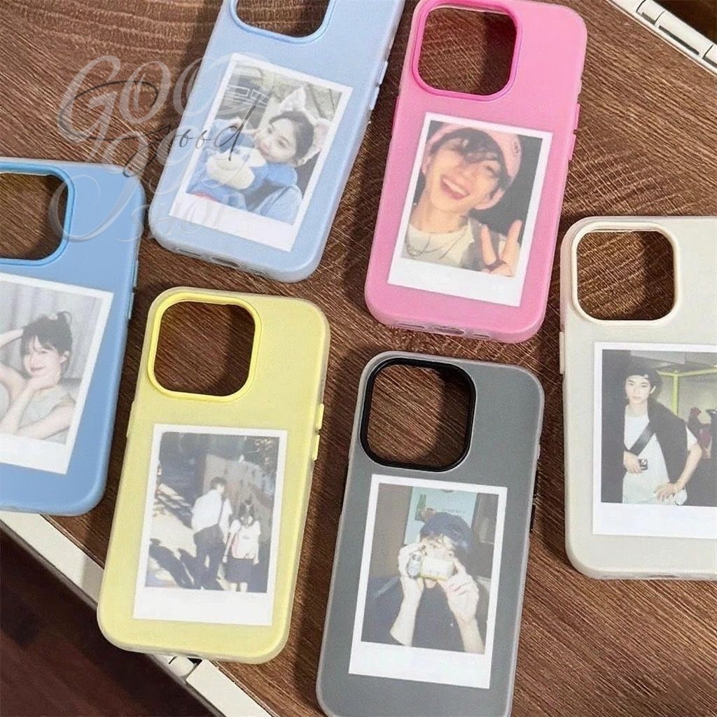 GOOD🔥ฟรอสต์แมทท์ 2-in-1 สีแคนดี้ เข้ากันได้สำหรับ เคสไอโฟน11 เคส iphone 17 16 Pro Max XR 12 13 14 15 สีชมพูสวยงาม#080