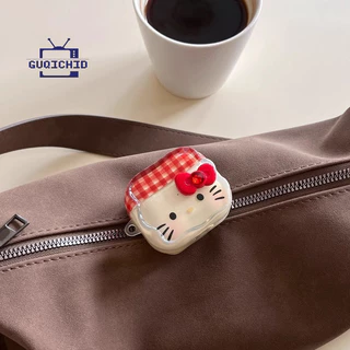เคสหูฟัง Case เคสซิริโคน เคสหูฟังไร้สาย เคสหูฟังลายสก็อตสีแดง เคสหูฟังบลูทูธ เหมาะสำหรับ AirPods 3