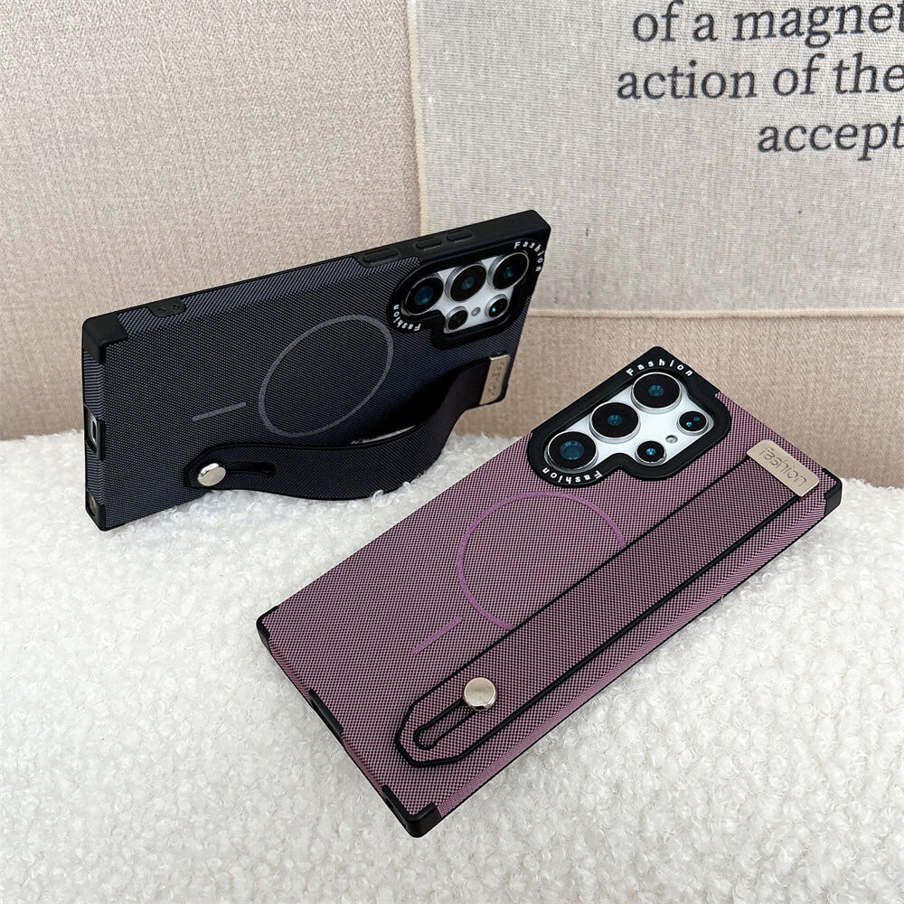 SAMSUNG [2IN1] เทคโนโลยีใหม่ทอวัสดุเคสโทรศัพท์สําหรับSamsung Galaxy S25Ultra, S24Ultra, S23Ultra, S2