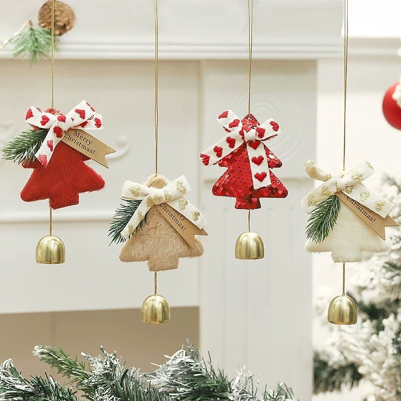 COD เครื่องประดับกระดิ่งคริสต์มาส ต้นคริสต์มาส 3D Felt Christmas Tree แขวนตกแต่งต้นคริสต์มาส ตกแต่งคริสต์มาส