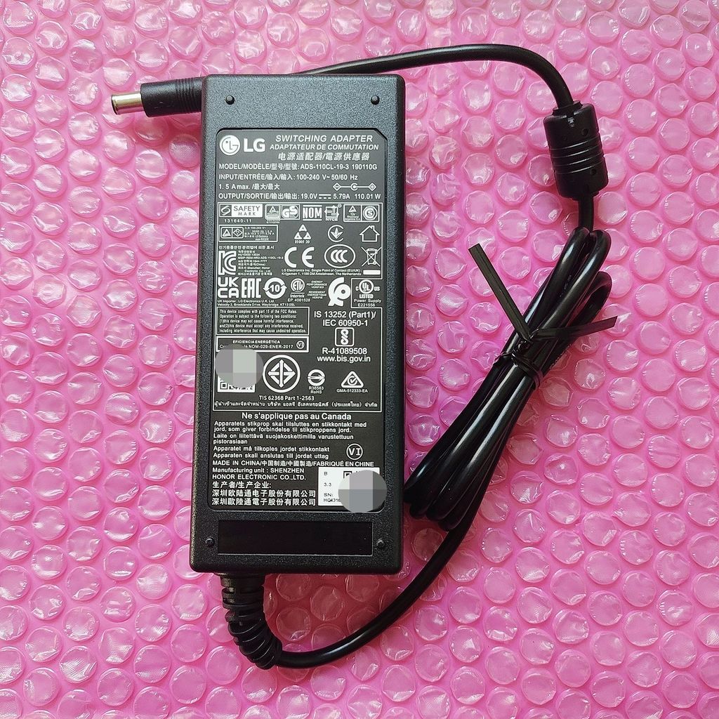 อะแดปเตอร์ LG ของแท้ใหม่เอี่ยม ADS-110CL-19-3  190110G 19V 5.79A