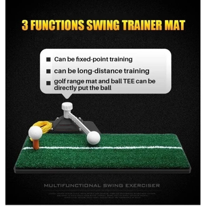 1.5/2.1พรมฝึกซ้อมตีลูกกอล์ฟจริง 3 in 1 Swing Mat (สีเขียว)อุปกรณ์ฝึกวงสวิงกอล์ฟ GOLF SWING MATง ชุดซ้อมกอล์ฟ golf pract - รูปที่ 2