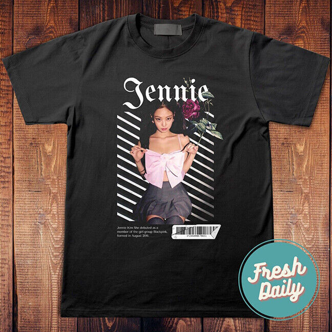 Jennie Blackpink T Shirt Born Pink Shirt Jennie Blackpink Merch K Pop Shirt