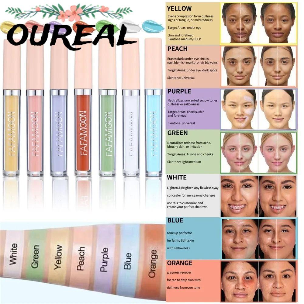 OUREAL Liquid CONCEALER, Full Coverage Cover Spot Acne Foundation Cream, Face Makeup 2.5ML Dark Circ