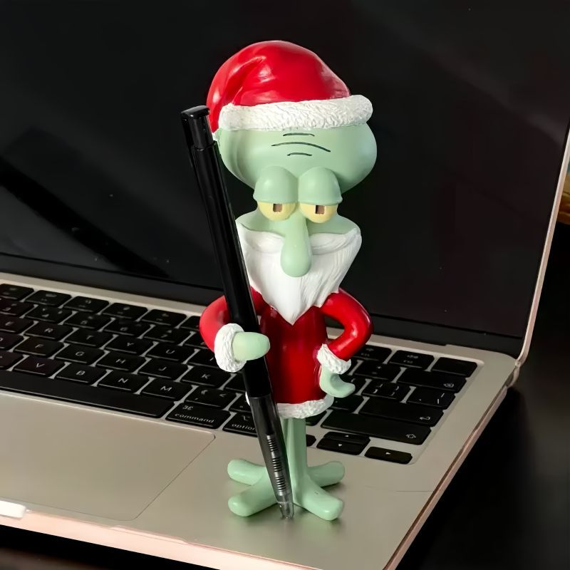 [JJ HOME] Christmas Edition Octopus Brother Pen Holder Desktop Decorative Decorative Christmas Gift