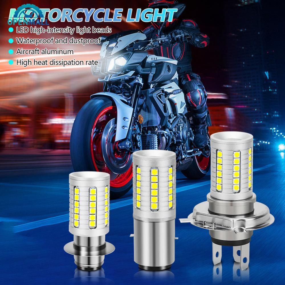 OPENMALL ไฟหน้ารถจักรยานยนต์ LED H4 H6 BA20D P15D ไฟหน้าหลอดไฟมอเตอร์ไฟ DRL Super Bright โคมไฟด้านหน