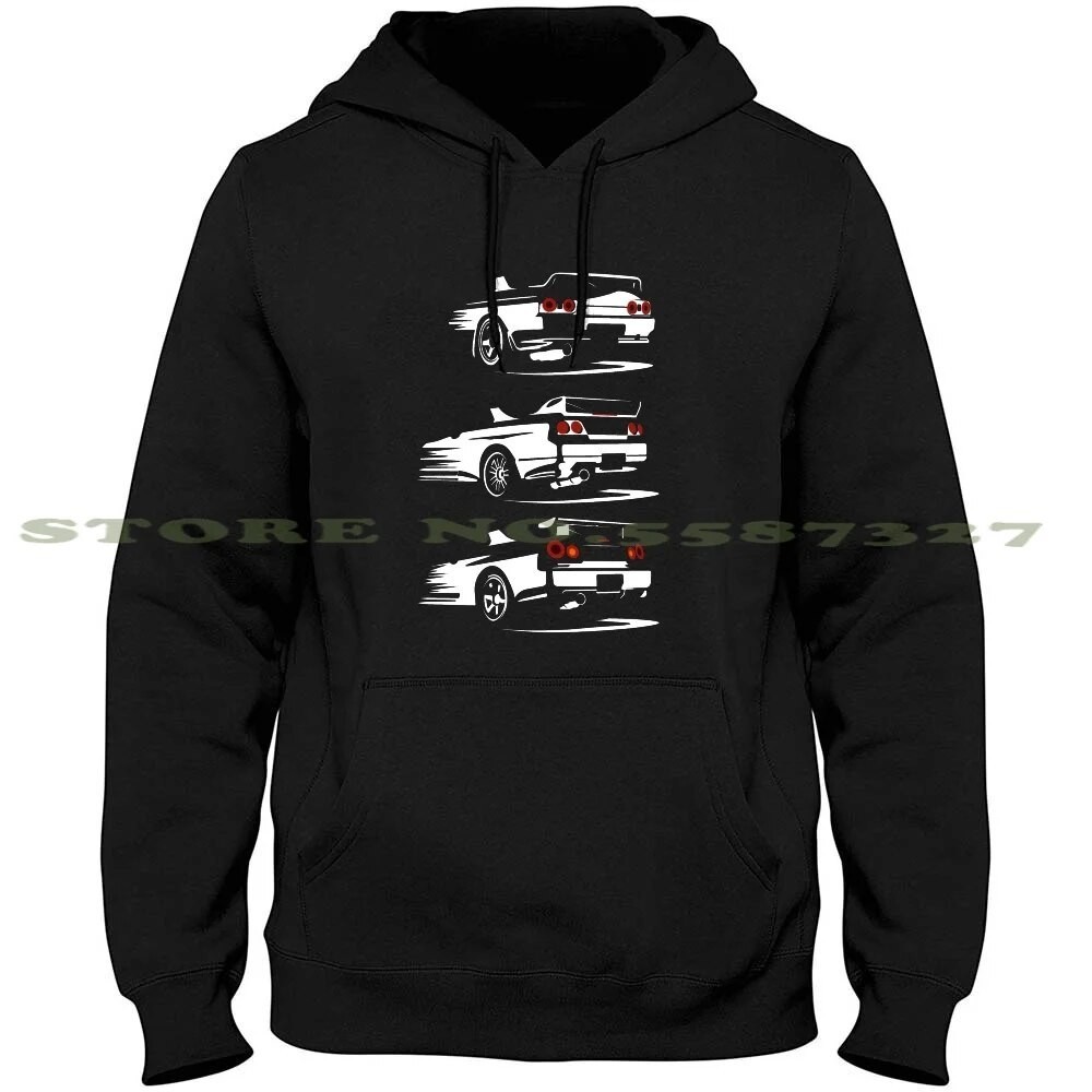 Baju Badass เสื้อกีฬามีฮู้ด Gtr R34 Nissan Bnr R33 Nissan Skyline Gtr R32 Bnr32 Nissan Skyline Gtr N