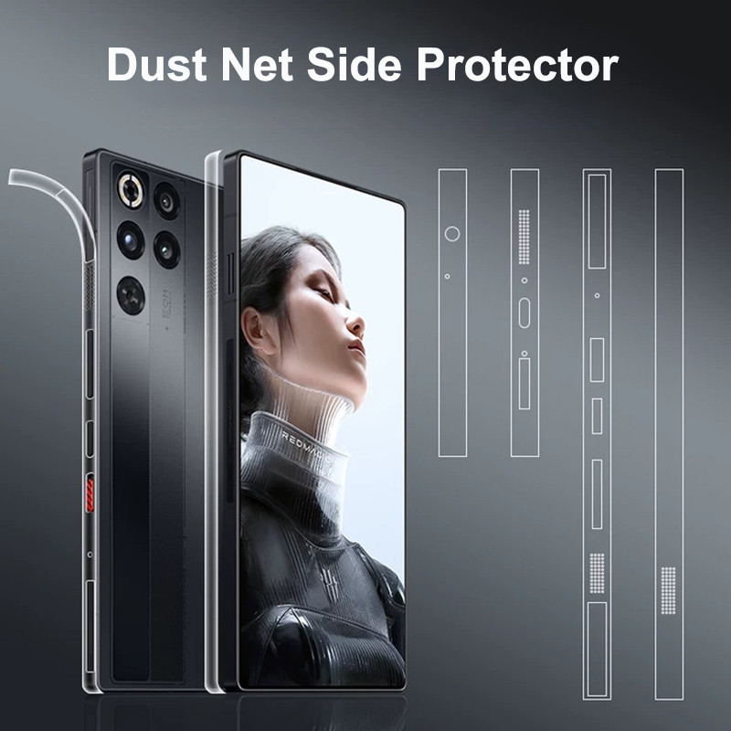 โปร่งใสกันฝุ่นด้านข้างสําหรับ Nubia Red Magic 11 Pro Redmagic 11 Pro + Hydrogel Clear Border Film