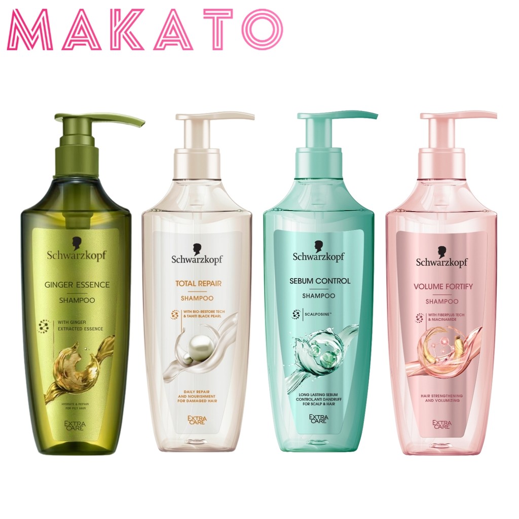 Schwarzkopf Extra Care Shampoo ชวาร์สคอฟ แชมพู ผมนุ่ม  ชุ่มชื้น ผมลื่น เงางาม สุขภาพดี ผมเสีย 400ml