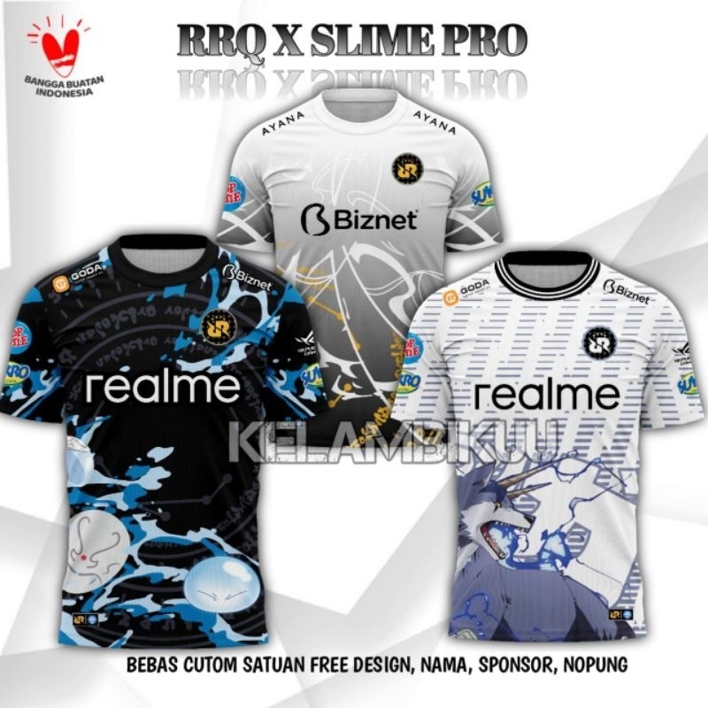 JERSEY GAMING RRQ X SLIME PRO 2025/BAJU KAOS RRQ