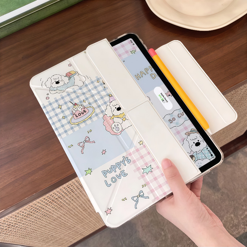 iPad แบบพับได้รูปตัว Y แม่เหล็กสำหรับ Gen11 A16 Air7 Air4/5 ​​10.9 Air6 Pro11 Gen10Gen7/8/9 10.2caseเคสไอแพดสวยๆ - รูปที่ 7