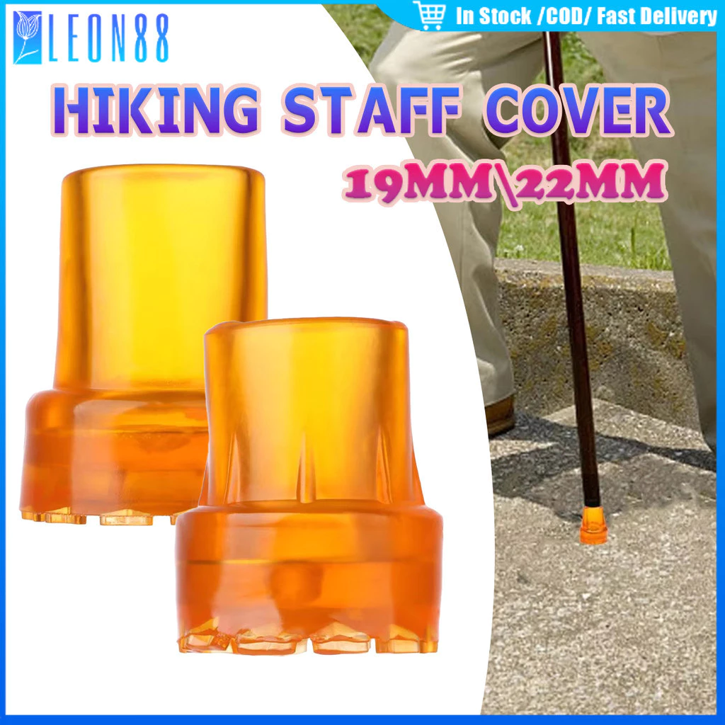 ของมาใหม่!2ชิ้น ยางครอบไม้เท้าเดินป่า 19mm 22mm ลูกยางไม้เท้ากันลื่น อะไหล่ใช้สำหรับเปลี่ยน