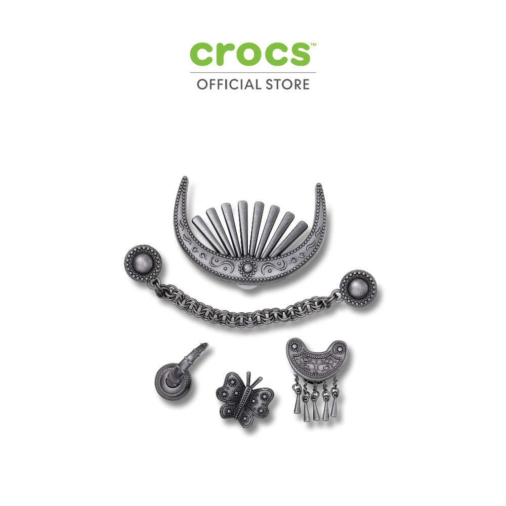CROCS ตัวติดรองเท้า JIBBITZ™ SILVER METAL MIX 5 PACK รุ่น 10006951 - MULTI COLOR