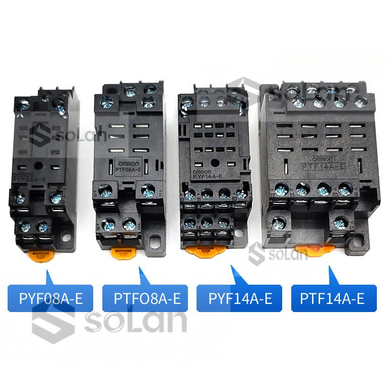 ฐานรีเลย์ขนาดเล็ก Omron PYF08A-E PTF08A-E PYF14A-E PYF11A-E PYFZ-08-E PTFZ-08-E PTFZ-14-E