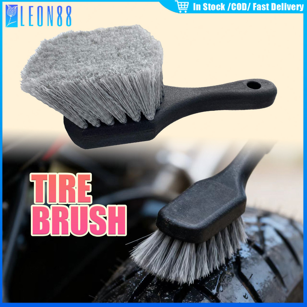 ของมาใหม่！แปรงทำความสะอาดยางรถยนต์ แปรงขัดล้อแม็กซ์ Short Handle Wheel & Tire Brush อเนกประสงค์